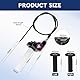 EXLECO Schnellgasgriff Motorrad Gasgriff Set 22mm Aluminium Gaszuggriff mit 1.2M Kabel & Griffe Lenkergriffe Quick Turn Twist Gaszug Kit Kurzhubgasgriff Motoflow für 50cc-200cc Motocross ATV Dirt Bike