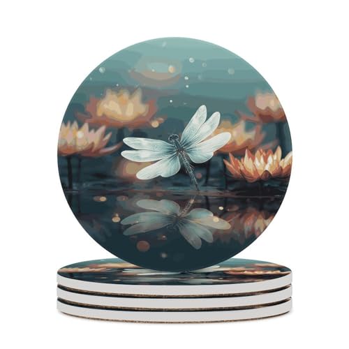 Dessous de verre absorbant céramique évitant les taches d'eau sur table
