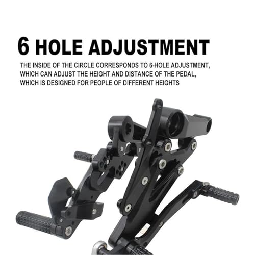 Repose-Pieds Réglables RS660 2020-2023 pédale alu commande reculée moto - 3