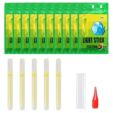 Fadbudss 50Pcs Night Fishing Light Sticks Cover