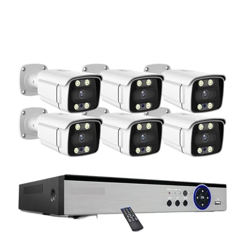 8CH POE NVRLbg 4K AI猟oZLeBJ oI[fBI JtiCghrfIĎJZbg(4T,8CH NVR x 6PCS 4K)