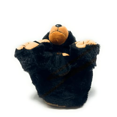 Image of Women's Animal Plush Slippers, Cute Cozy Fuzzy House Shoes Non-Slip Sole