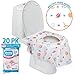Potty Shields Toilet Seat Covers Disposable (20 Pack, Sports) - XL Waterproof Toilet Cover for Toddlers, Kids & Adults - Portable & Individually Wrapped for Travel, Potty Training & Public Restrooms