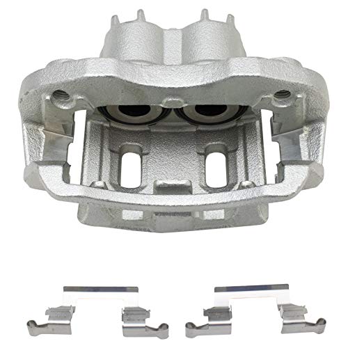 Image of TRQ Performance Rear Brake Pad & Rotor Kit Premium G-Coated Slotted X Drilled Ceramic Compatible with 2000-2005 Ford Excursion 2000-2004 F-250 Super Duty F-350 Super Duty