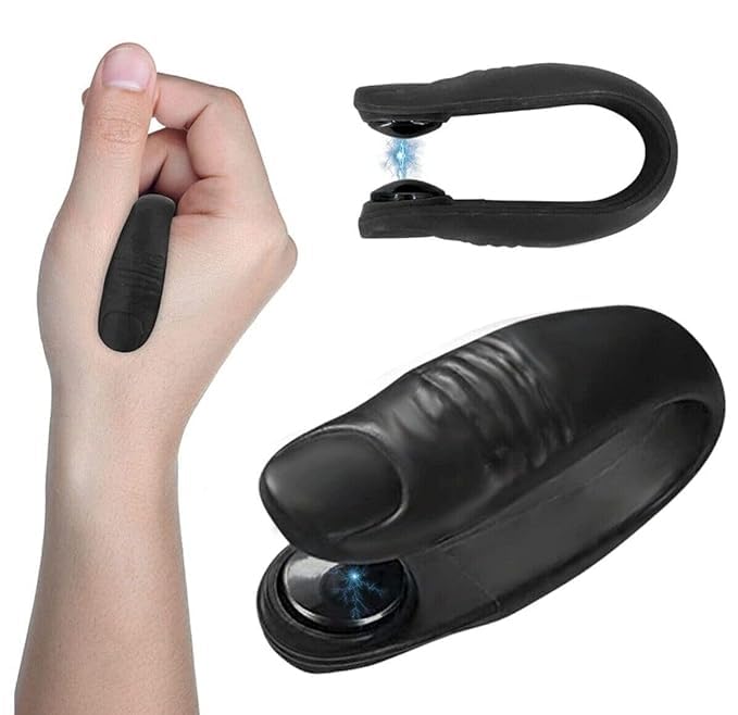 Image of Migraine Pressure Point Clip, Headache Relief Hand Clip, Sugar Control Acupressure Pin for Diabetics Control Li4 Acupressure Point Thumb Clips Relief Tension Anxiety Device, Stress Alleviation (black)