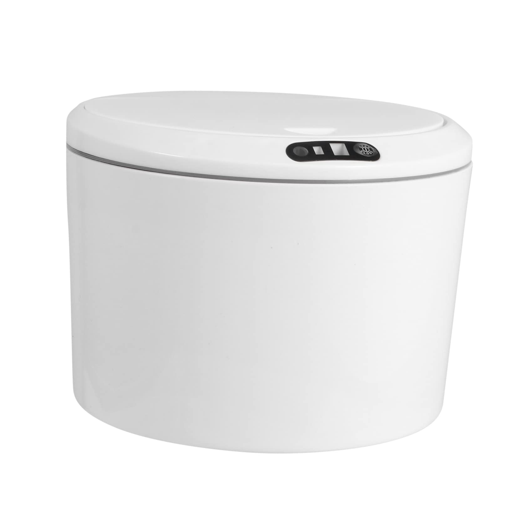 Cabilock Poubelle de Voiture Intelligente à Capteur Infrarouge, en Plastique Blanc Compacte et Peu Encombrante pour Véhicule et Bureau