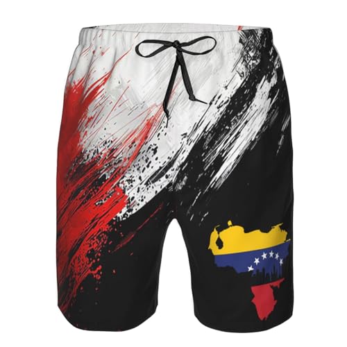 Venezuela Flag Mens Swim Trunks Board Shorts Quick Dry Mens Swimsuit,Swim Shorts Summer Beach Short with Pockets2