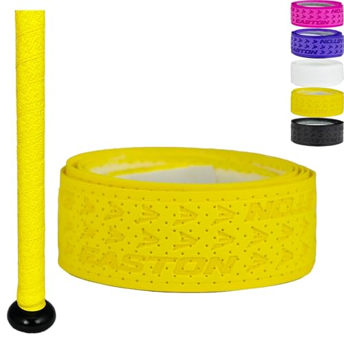 Easton | 1.80mm Flow Tack Bat Grip | Baseball / Softball | Optic Yellow