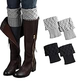 Jambières Tressés: Un must-have pour tous les amateurs de bottes ! Gardez vos jambes au chaud avec des poignets de bottes en tricot tendance. Fournit une couche de protection contre le froid, surtout en hiver ou en automne. Les indispensables pour la saison hivernale lorsque vous êtes en déplacement, faciles à combiner et adaptés à tous les styles de vêtements et de bottes.