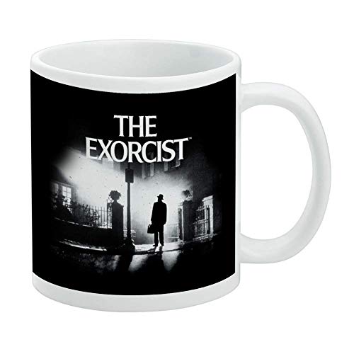 YHJUI El logotipo del exorcista y la taza blanca de la silueta
