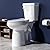 Miuara Extra Tall Toilet 21 Inch - Elongated Toilet Single Flush 1.28 GPF,Two Piece High Toilet for Seniors, Comfort Bowl Height Bathroom Toilet for Elderly & Pregnant & Disabled & Tall,12” Rough In