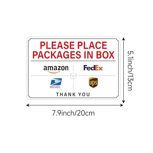 please leave packages and deliveries here signself-adhesive weatherproof and anti-fading delivery signs for packages please place packages in box for homeofficeshopbox doorsmall