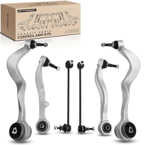 A-Premium 6Pcs Front Suspension Kit, Lower Forward & Rearward Control Arm Sway Bar Link, Compatible with BMW E60 Series - 525i 2004-2006, 530i 2004-2006, 545i 2004-2005, 550i 2006