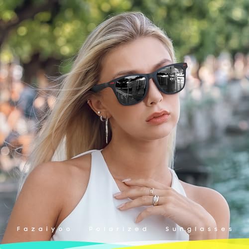 Image of Polarized Sunglasses for Men Women Classic Fashion Sunglasses 2 Pack Sunglasses for Men Driving Outdoors