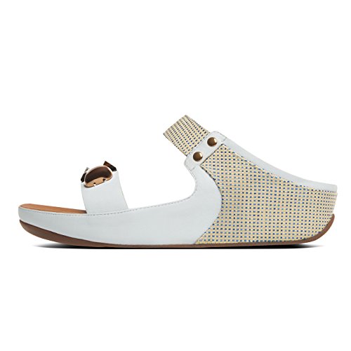 Fitflop Jeweley Slide Sandali Urbano Bianco UK6