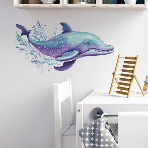 Vinilos Decorativos de Delfines Acuarela en Vinilo PVC miniatura 5