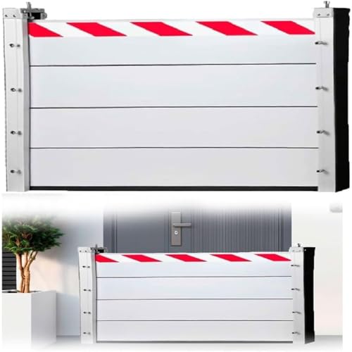 Barrera Anti Inundaciones Para Garaje L 240cm H 40cm Barrera Contra Inundaciones Para Puertas Aluminio Barrera De Protección Contra Inundaciones Reutilizable Muro De Contención De Agua