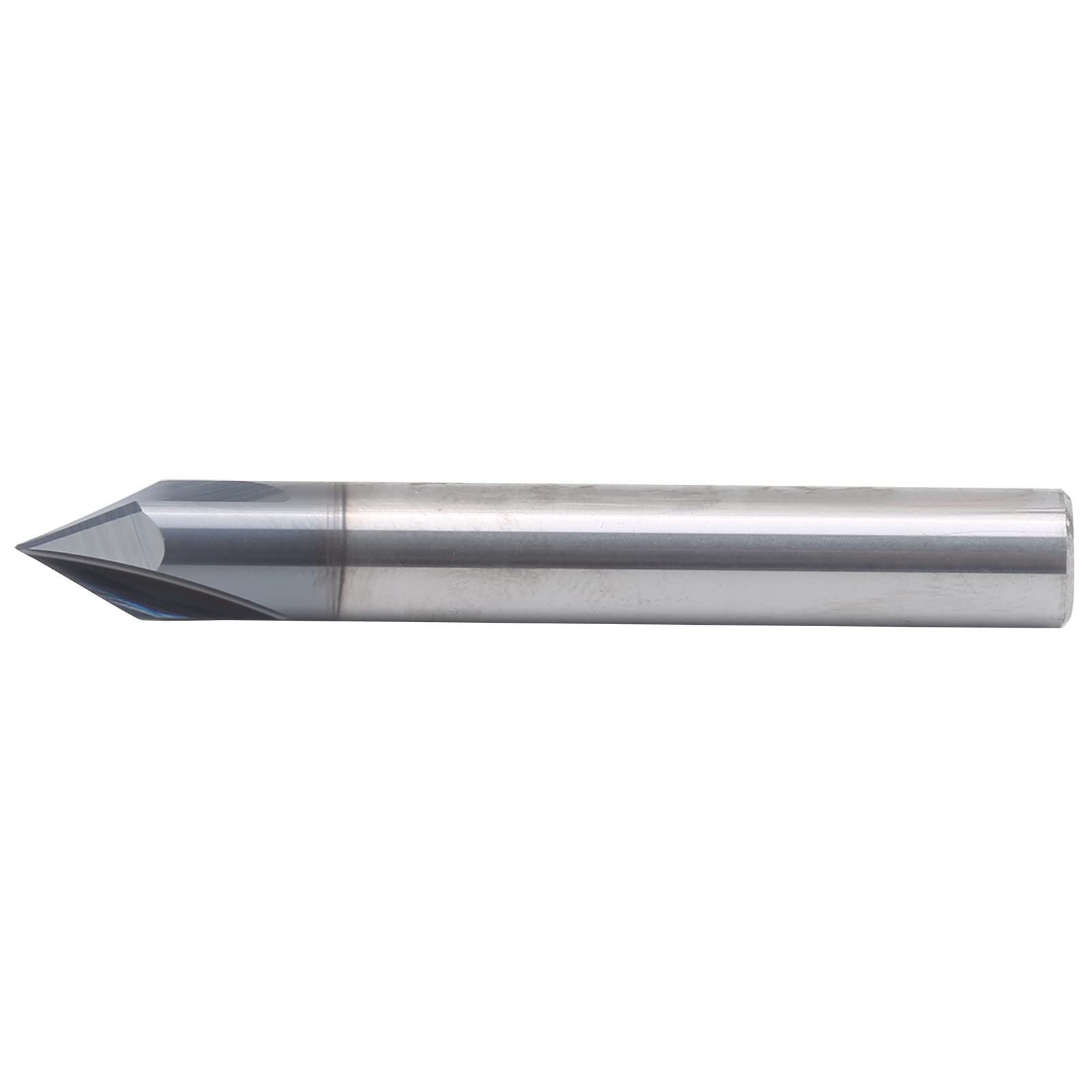 Frez Palcowy z Fazowaniem 60° Precyzyjny Frez 3-ostrzowy Stal Wolframowa do Frezowania CNC i Grawerowania Aluminium i Miedzi - 1 szt. (D8*60°*60L)