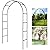Metal Pergola Arbor,7.5 Feet Wide x 6.4 Feet High or 4.6 Feet Wide x7.9 Feet High,Assemble Freely 2 Sizes,for Various Climbing Plant Wedding Garden Arch Bridal Party Decoration Wide Arbor