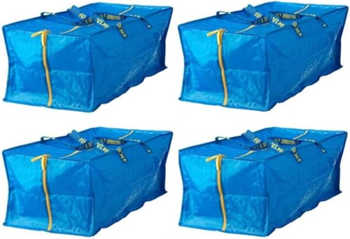 Ikea 901.491.48 Frakta Storage Bag Blue 4 Pack (Premium bag)