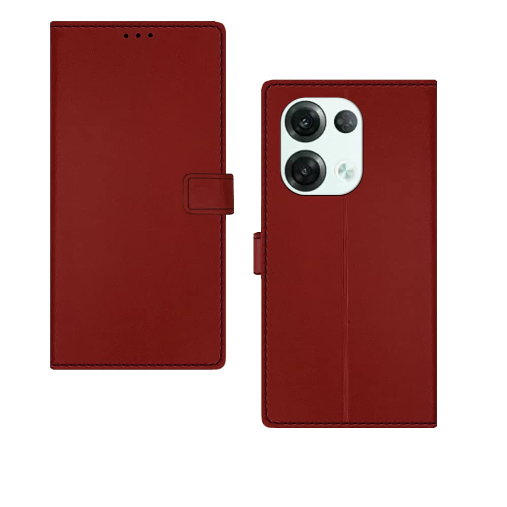 Inktree Oppo Reno 8 Pro 5G Flip Case | Premium Leather Finish Flip Cover |Complete Protection Flip Cover for Oppo Reno 8 Pro 5G - Mehroon Red (B0BHR59NLD) Amazon Price History, Amazon Price Tracker