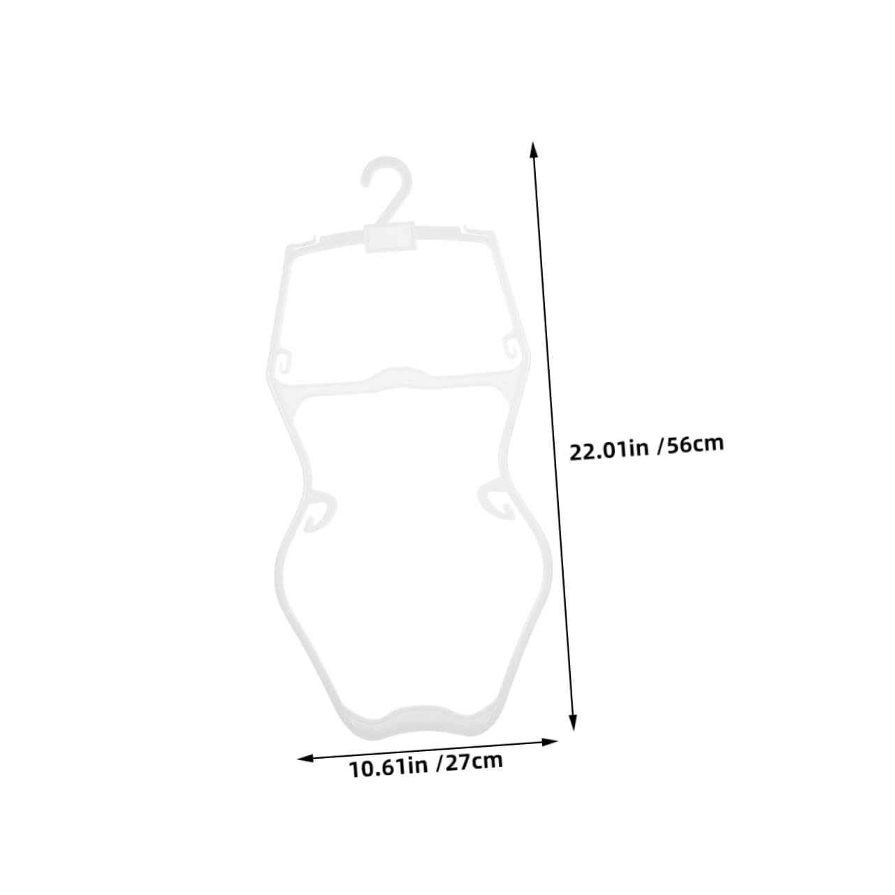 SOLUSTRE Plastic Boys and Girls Hangers 6 Pack Baby Hangers Swimwear Clothing Drying Rack Smooth Burr- Design