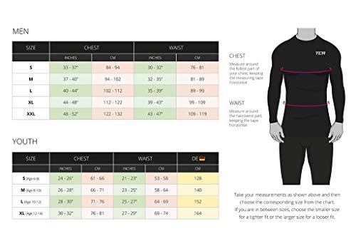 TCA Boys' Pro Performance Compression Shirt Long Sleeve Base Layer Thermal Top - Team Red, L Boy (10-12 Years) - Thumbnail 4