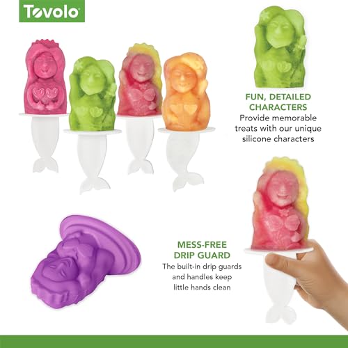 Image of Tovolo, Molds Pop Freezer Mermaids Set Of 4