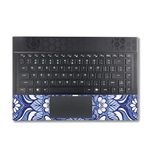 Image of MightySkins Carbon Fiber Skin Compatible With Alienware X14 R2 (2023) Full Wrap Kit - Flower Mandala | Protective Durable Textured Carbon Fiber Finish | Easy To Apply & Change Styles | Made in the USA