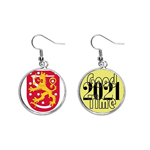 Pendientes de Finlandia de la buena suerte como regalo cultural europeo