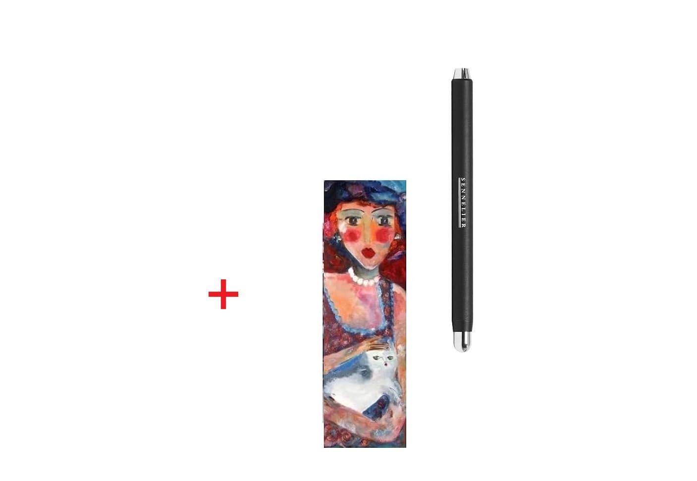 Sennelier 12 Crayons Pastel Secs Extra Fins et Porte-Crayon Pastel et 1 carte