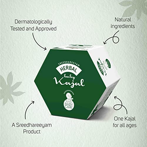 Sreedhareeyam Ayurveda Herbal Baby Cream Kajal for New Born - From Renowned Eye Hospital, Authentic for Babies and Adults with Gooseberry, Sahadevi, Yashtimadhu and Castor Oil,... - Image 4
