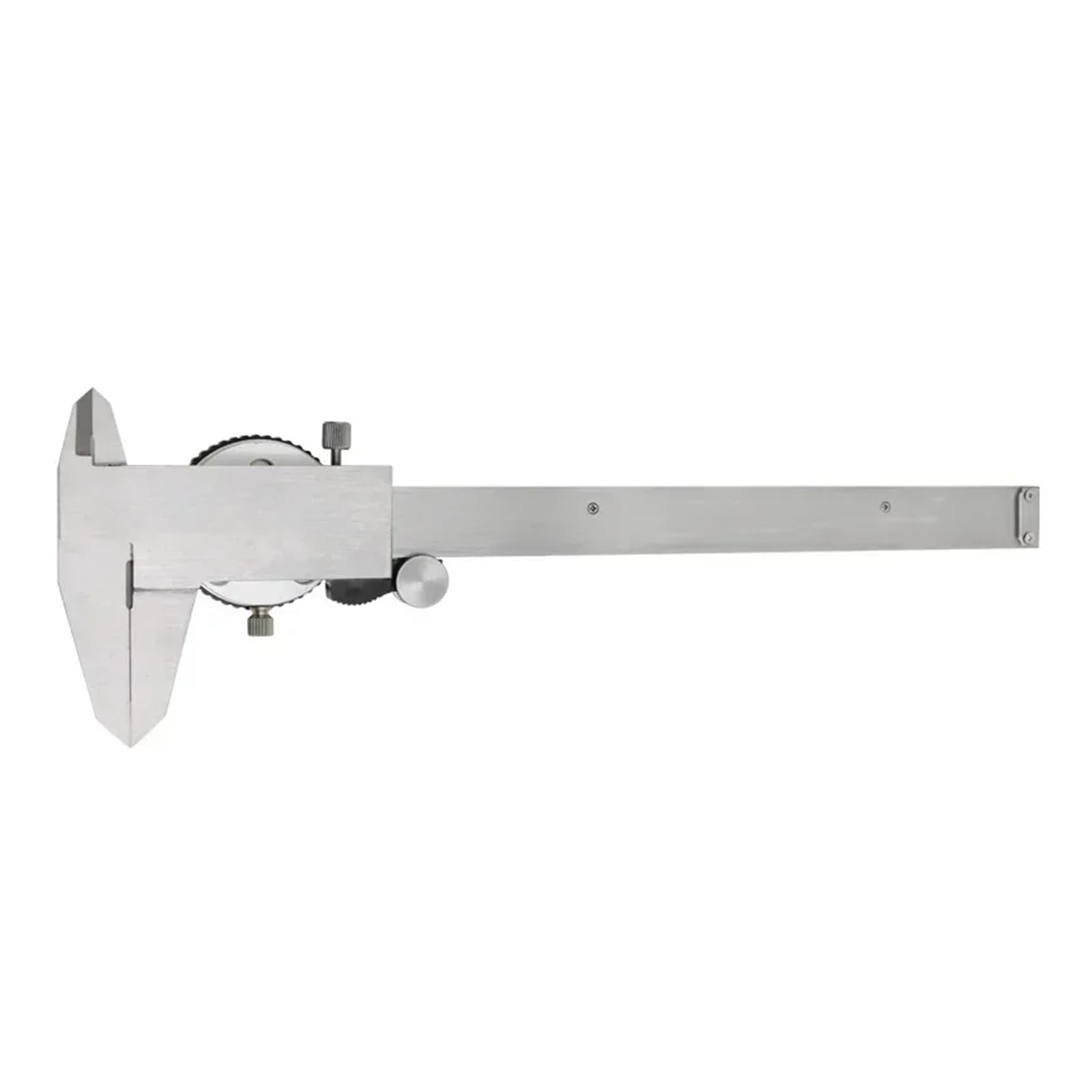 Calibrador de cuadrante 150 mm y 6 pulgadas, resistente a golpes, acero inoxidable endurecido, 4 vías, con estuche plástico(0-200mm 0.02mm)