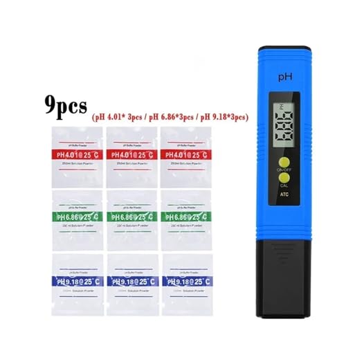 �y��_�x�v�A 0.01 PH�����x�����e�X�^�[�f�W�^��LCD PH���[�^�[����͈�PH�e�X�g�y���X�C�~���O�v�[�������ɓK���Ă��܂� ���m�ȔF��(Blue 9pcs Powder)