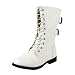 West Blvd Womens Cairo Military Lace Up Combat Boots