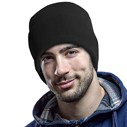 Touca Gorro Estilo Beanie Estilosa Frio Prática de Esportes Chapelaria Vintage – Preto