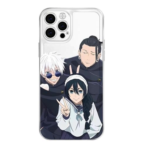 ��p����/Jujutsu Kaisen �X�}�z�P�[�X iPhone 17 16 15 �Ή� TPU �ی�J�o�[ ���� ������� �������O�b�Y�t�@������ �R���N�V���� ���� KOMCEI