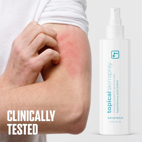 Image of BRIOTECH Topical Skin Spray, Pure HOCl, Tattoo & Piercing Aftercare, Sea Salt Cleansing Solution, TSA Approved Travel Size, Hypochlorous Acid Facial Mist, Skin Care Relief for Bumps Scars & Blemishes