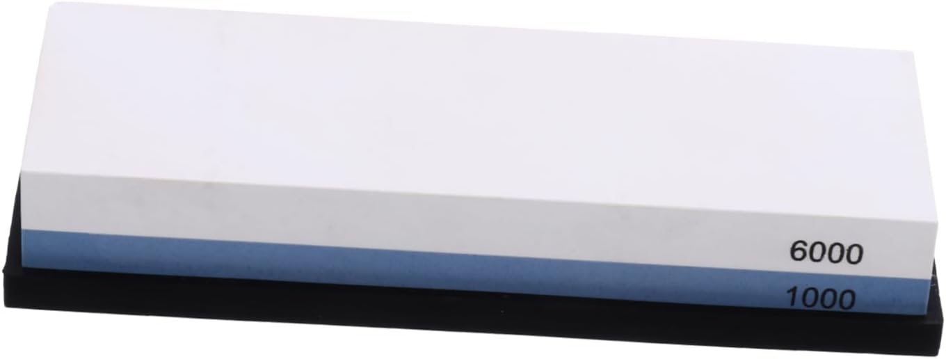 VICASKY 1Set Portable Dual Sided Grit Sharpening Stone with Base for Kitchen Cutters Scissors and Multi Purpose Tools for Home and Outdoor Use