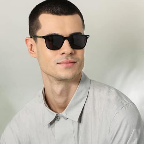 SpadeAces Men Black Lens Polarized Black Full Rim Butterfly Sunglasses For Everyday Outdoor Casual Wear UV Protection Shades(Black) - Image 3