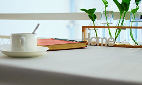 Gefeii Rectangle White Tablecloth 60X102 Inch Rectangular Table Cloth Polyester Oblong Tablecloths For Restaurant Banquet Dining Buffet Table Wedding Party Decorations(Rectangle-60X102 Inch, White) #TOP7