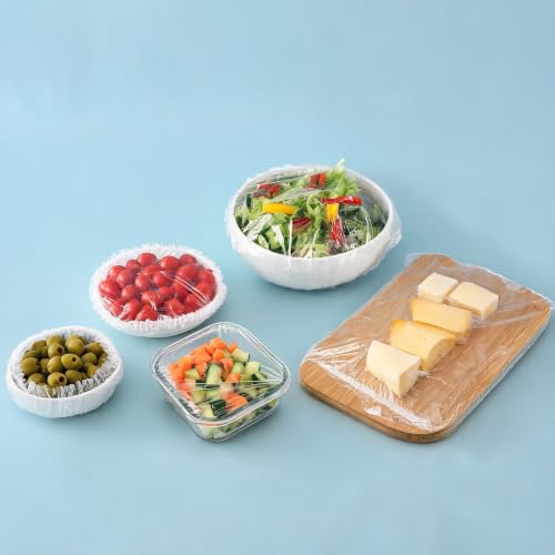 200 PCS Disposable Food Covers, Transparent Not Easily Damaged High Elasticity Seal to Preserve Freshness Plastic Bowl Covers,Easy to Operate Multi-Scenario Adaptation Food Storage Bags for Leftover - image 2