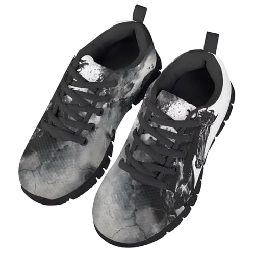 Boys Dragon Shoes Causal Daily Walking Shoes for Kids Lace up Tennis Running Sneakers Lightweight Fitness Training Sneaker3