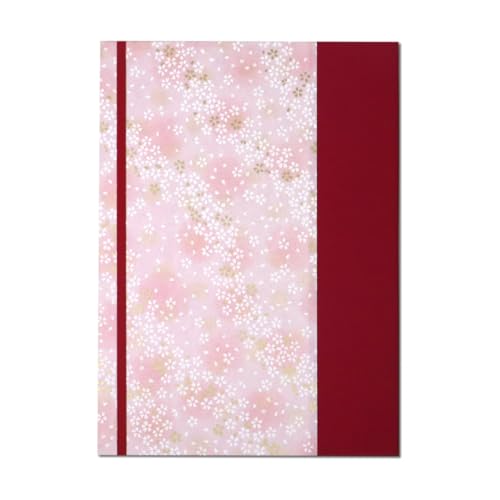 携帯用御朱印ホルダー 切り絵御朱印 書き置き 見開き 御朱印 ばさみ (春光桜(ピンク))