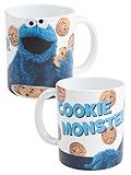 United Labels Sesam Street Tasse Monstre des miettes - - Cookie Monster Tasse à café Tasse à café en céramique 320 ml