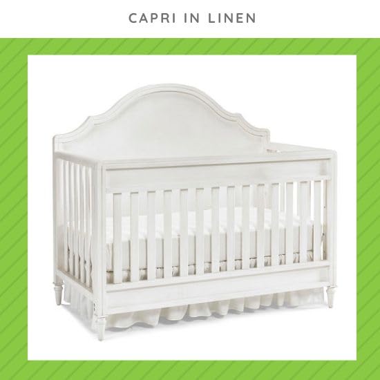 Image of Toddler Bed Safety Guard Rail for Dolce Babi Convertible Cribs - Solid Wood Rail for Convertible Crib to Toddler Bed Conversion - Safety Bed Rail for Children (Linen)