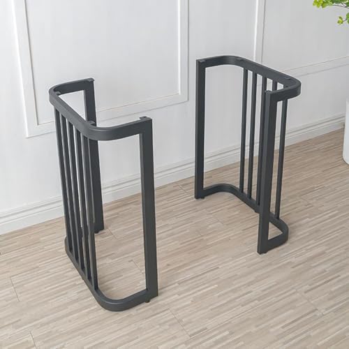 Patas de tocador de 40 cm y patas para sillas negras con tornillos