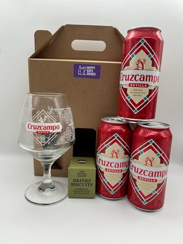 Generic Cruzcampo Beer Box Gift, 1.32 l (Pack of 1)