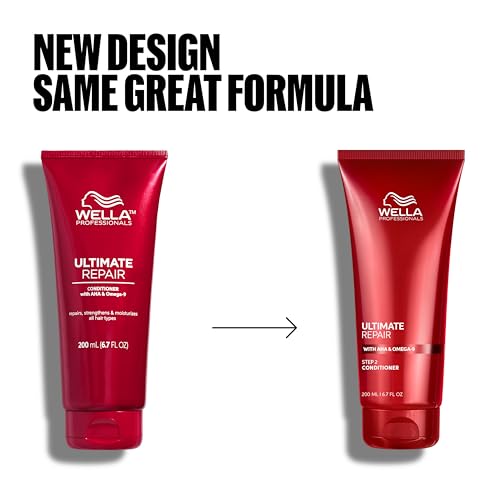 Wella Professionals Ultimate Repair Conditioner - Nourishing Deep Conditioner for Damaged Hair - With AHA & Omega-9 - For All Hair Types (200ml)