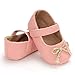 Matt Keely suola morbida bambino ragazza carrozzina scarpe Prewalker primo Walker scarpe ragazze carino culla scarpe per bambino principessa pre walker, Rosa (Fiocco rosa.), 6-12 mesi